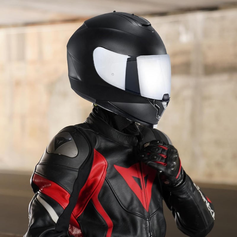 VCOROS C70 Motorcycle Helmet Shield For FG-17 FG-ST IS-17 HJ20M Full Face Helmet Visor Shield Accessories (Chrome Silver) - Image 3